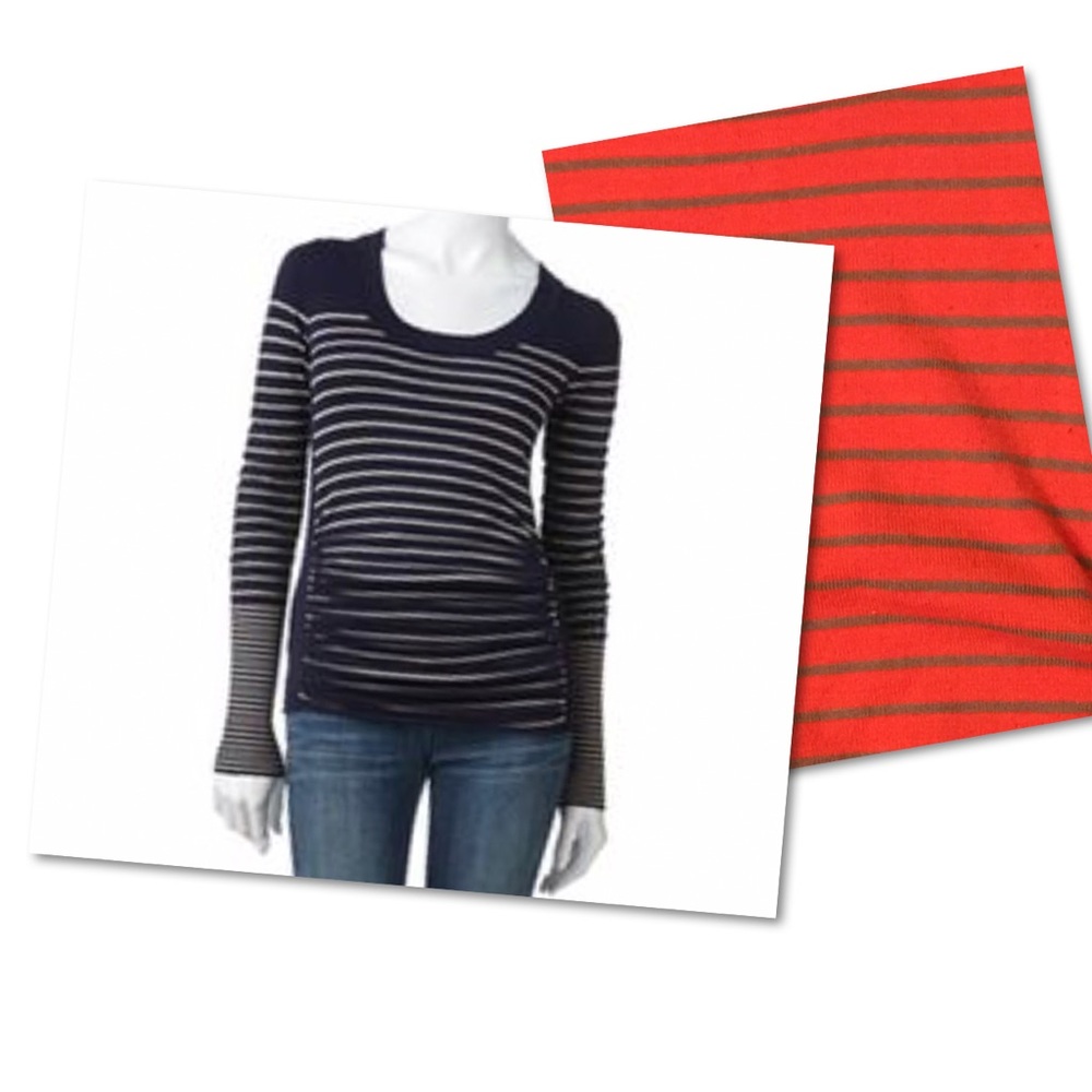 Takeout Ribbed Stripped Sweater